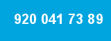 920 041 73 89 920 041 73 89